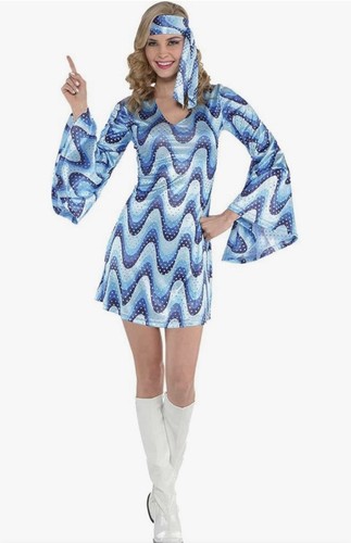 70er glitzer kleid - 70er, glitzer-kleid