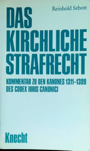 Das kirchliche strafrecht - das,