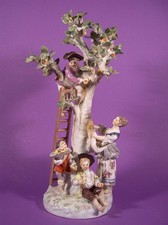 Original Meissen Porzellan Figur Apfelpflücker Entwurf J.J. Kaendler
