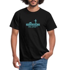 Mantrailing Was Sonst Silhouette Geschenkidee Männer T-Shirt