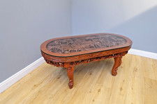 Couch Tisch Oval Holz