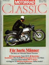 Zeitschrift Motorrad Classic #2 1992 Velocette Venom Rixe Puch 150 Harley J AJS