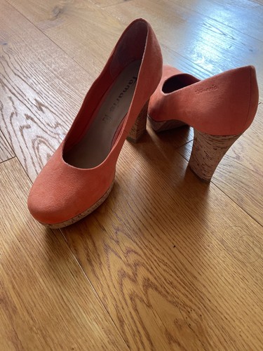 Tamaris pumps kork - kork, orange