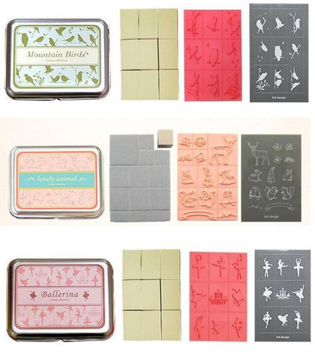 Stempel set vogel - 12,