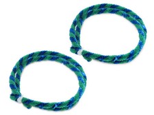 Nabenputzringe Set Putzringe 2x 76cm grün/blau pass für Motorrad AWO MZ ETZ ETS 