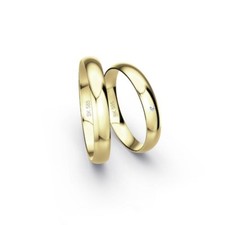 1 Paar Trauringe 585 Gold
