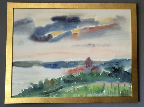 Gemälde aquarell elfriede - gemälde,