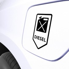 Diesel Tank Aufkleber 11x6 cm