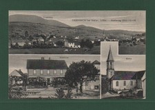 Ak Triembach bei Weiler im Elsass mit Schulhaus, Kirche und die Ortsansicht