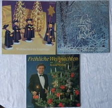 3 Vinyl LP Weihnachtslieder - Leise rieselt der Schnee Erzgebirge Amiga 1978 DDR