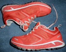 MEINDL POWER WALKER LADY 2.0 GORE TEX WANDERSCHUHE IN ROT SILBER GR:39 UK-5,5