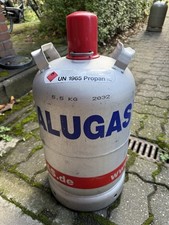 Leere Propangasflasche Alugas 11 kg Wohnmobil