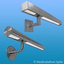 V2A Edelstahl LED Handläufe 500mm bis 5000mm in allen Längen Geländer Treppe