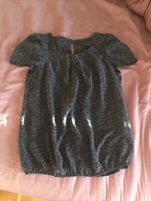 Damen-Tunika von HALLHUBER  38 aus Seide Schwarz Grau Leo