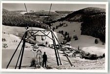 10705438 - 7868 Muggenbrunn Skilift Winter Seilbahn Foto AK Gebrauchsspuren