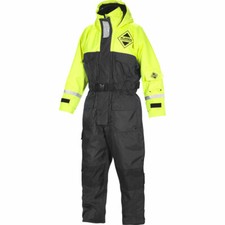 Fladen Flotation Suit 845, Schwimmanzug,Gelb/Schwarz, XXS bis XXL, Floatinganzug
