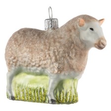 Christbaumkugel figur schaf - christbaumkugel,