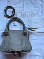 NEU unbenutzt Chloé Marcie Tasche aus Leder small Cashmere Grey aktuell NP €1790