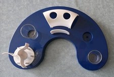 Katzen Leckerli-Spielzeug blau/weiß – Snack-Futterstation Ø ca. 30×22 cm