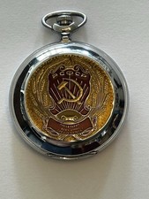 Molnija Russische Taschenuhr, besonders Sammlerstück siehe Deckel