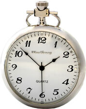 Wartburg® Klassik Quarz Taschenuhr 474 Lepine für Herren Zifferblatt weiß 48mm