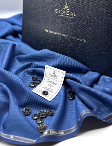 Blauer geometrischer stoff - blauer,