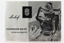Bedienungsanleitung Linhof Filterfolien Halter