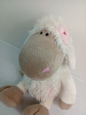 Nici Schaf Jolly Mäh weiß mit Blüte 50cm