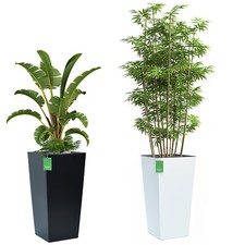 Blumenkübel Hochglanz Blumentopf Pflanzkübel Pflanzeinsatz SET 6 Farben 6 Größen