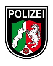 Aufkleber Polizei NRW schwarz