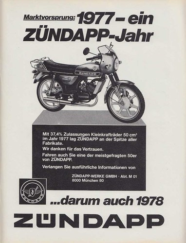 Zündapp reklame - zündapp,