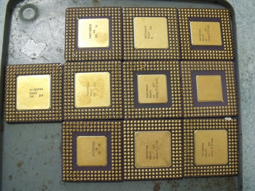 Stück alte keramik goldcap - 10,