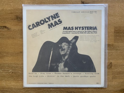 Carolyne mas - mas, hysteria