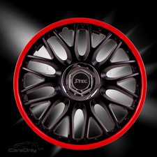 4x Radkappen 16 Zoll schwarz +