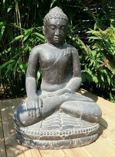 Buddha 45cm skulptur - 45cm, steinguss