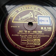 0233/ GLENN MILLER-Say "si si"- Farewell blues-HOT SWING-KLASSE-78rpm Schellack