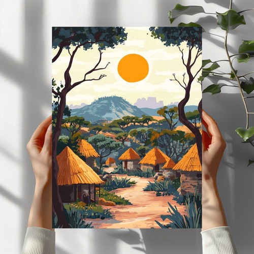 Afrikanische landschaft - afrikanische,