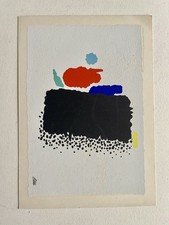 Originalgraphik, Originalgraphik Willi Baumeister aru mit punkten, Serigraphie