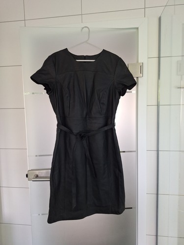 Esprit leder kleid schwarz - esprit,