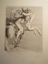 Gérard AUDRAN (1640-1703) GRAVUR XVII DEJANIRE NESSUS CENTAURE BAROCK PFERD