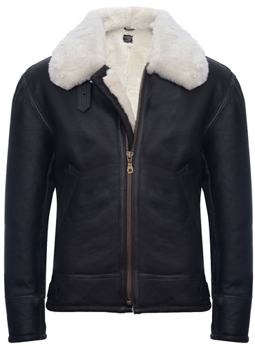 Herren schafsfell jacke - schafsfell, b3