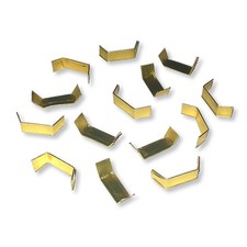 100 Verschlußclips 33mm Gold