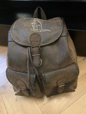 Org. AUSTRALIA Känguru Echtleder Rucksack Organizer Tasche 37×34×16cm NP 399€