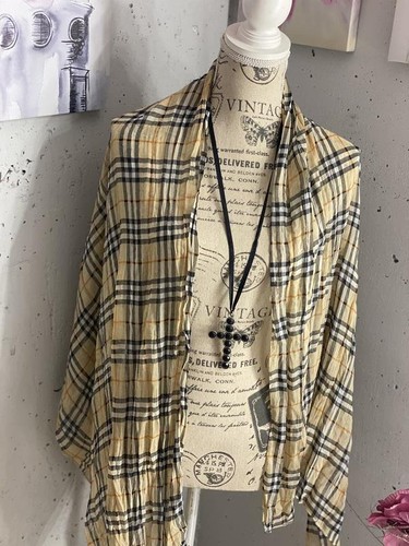 Women burberry scarf - scarf, beige