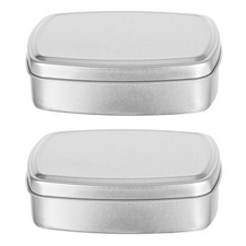  2 Count Aufbewahrungsdose Alu