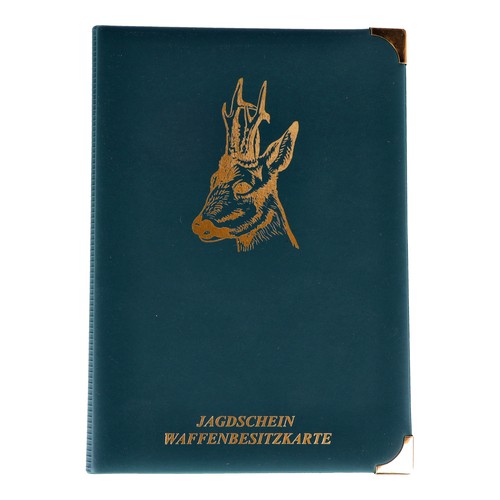 Jagdschein wbk mappe grün mit - grün,