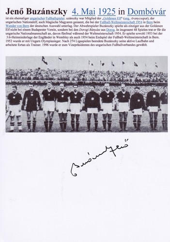 Autogramm jeno buzanszky - jeno,