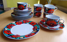 Wellco Design Krefeld Kaffeegeschirr Kaffeegedecke Service Tasse Teller