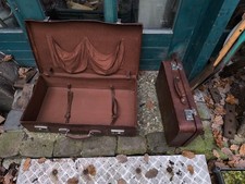 2 Stück alte Vintage Lederkoffer (echtes Leder)