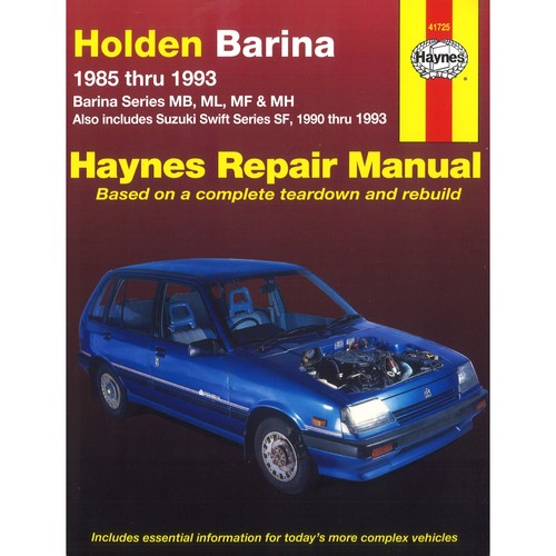 Holden barina suzuki - barina, swift